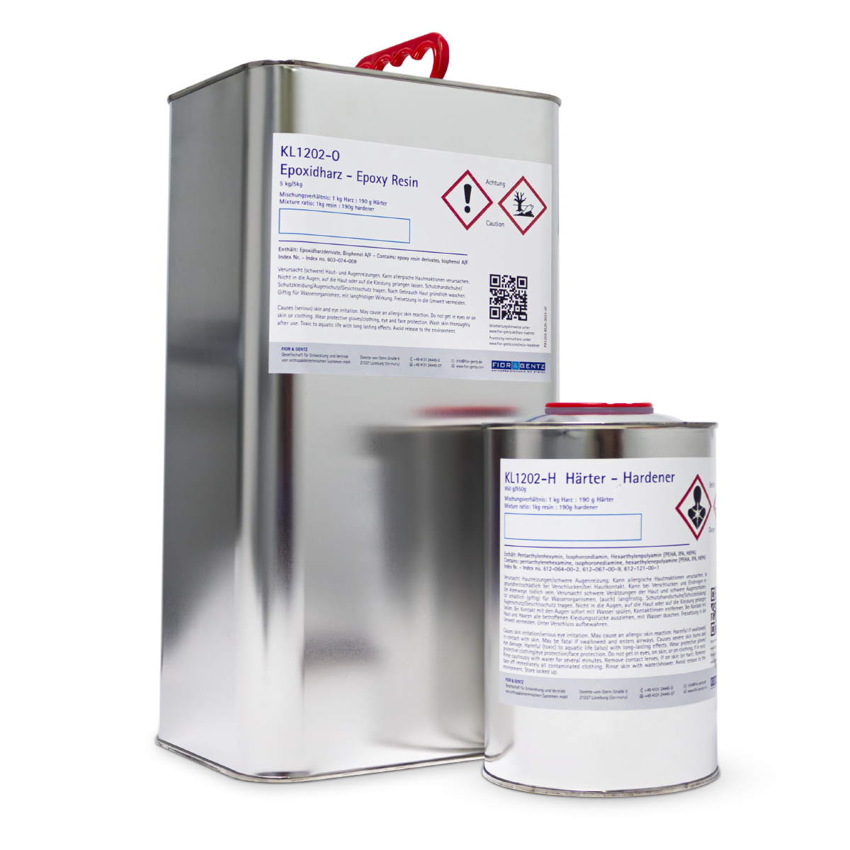 Set aus Epoxidharz und Härter, 5,95kg=5,25l